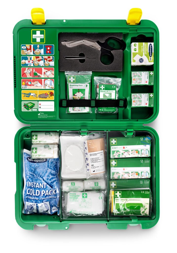 Professioneller Erste-Hilfe-Koffer mit Plastern Cederroth First Aid Kit X-Large DIN 13157 – – Bild 3