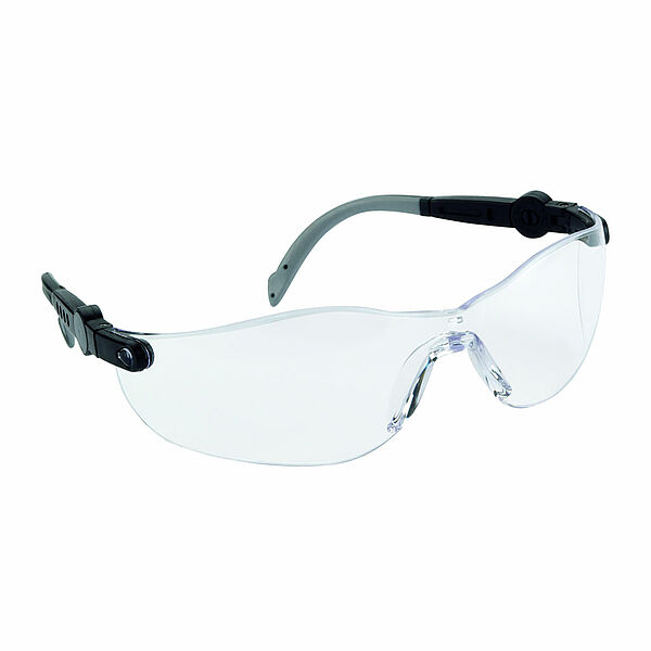 10x Arbeitsschutzbrille 629 - Rahmenloses Design mit Zwei-Komponenten-Bügeln - EN 166