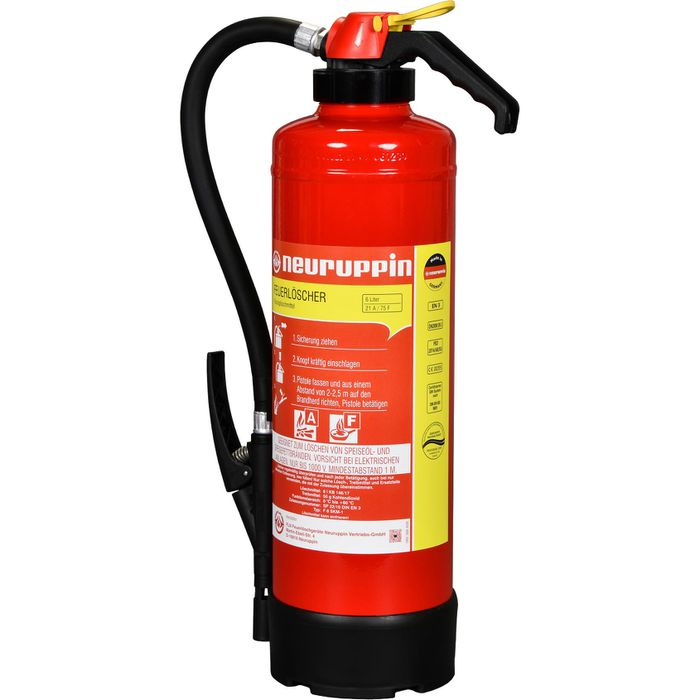 Feuerlöscher Neuruppin F 6 SKM-1 – 6 Liter Fettbrandschaum | 21A | 75F | fluorfrei