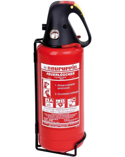 Feuerlöscher Neuruppin PG 2 E Auto – 2 kg ABC-Pulverlöscher | 13A | 89B | C | frostsicher