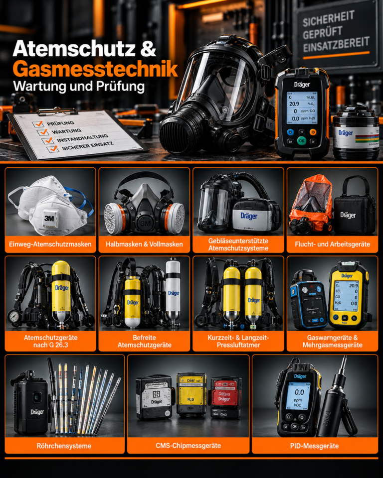Atemschutz & Gasmesstechnik – Wartung und Prüfung